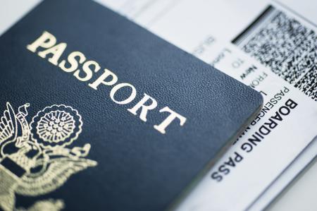 image of passport and boarding pass 