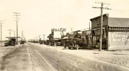 Downtown Costa Mesa around 1920.