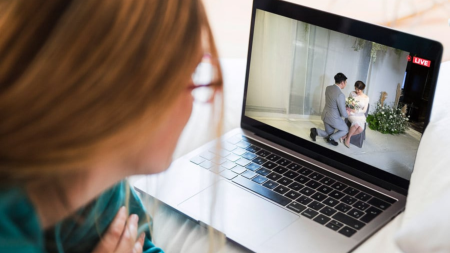 virtual livestream wedding ceremony 