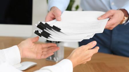 handling documents 